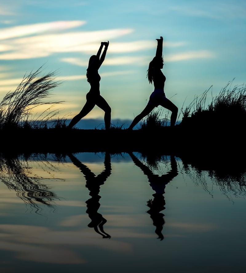 Meditation Silhouette Yoga Poses